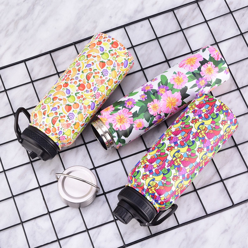 Wholesale Double Wall Stainless Steel Insulated Thermos Vacuum Flasks Insulated Sports Water Bottle with Lid – Water Bottle with Lid and Insulated Sports Bottle price