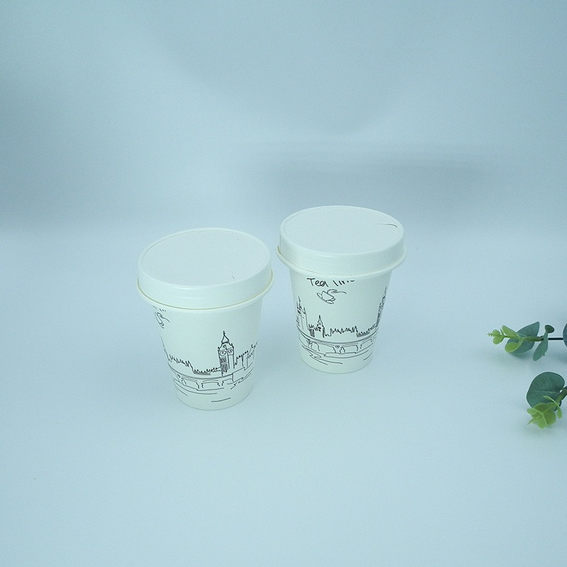 Wm1332 Water-Based Coated 8oz Paper Single Wall Paper Cup Eco-Friendly Logo Printing Paper Paper Cups with Lid – Coffee Paper Cup and Disposable Paper Cup price