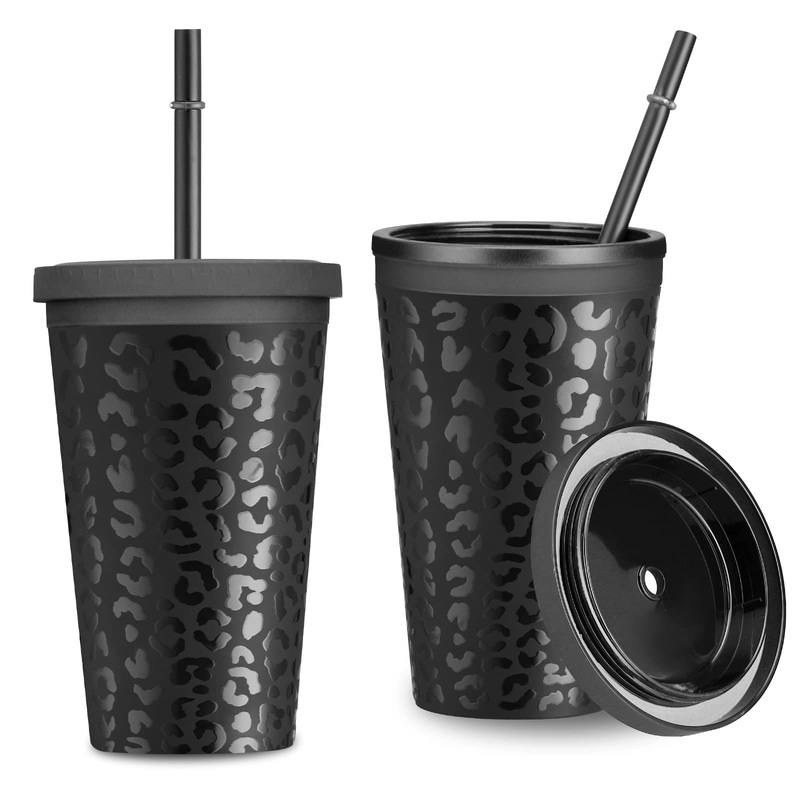 2 Pack 16oz Leopard Tumbler Lid Cheetah Print Juice Coffee Travel Mug – Travel Mug and Tumbler price