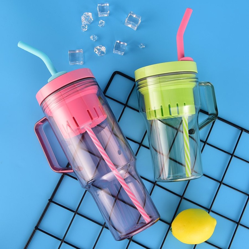 2024 Office Custom Plastic Cups BPA Free 20 Oz 600ml Transparent Water Cups Tumbler with Filter – Water Tumbler and Water Cups price