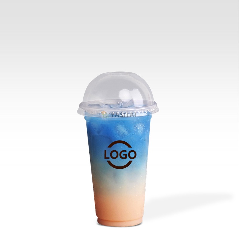 Custom Printing Logo Cheap 12oz 16oz 24oz 500ml Clear Cold Drink PP Disposable Plastic Cups with Flat Dome Lids – PP Cup and Bubble Tea PP Cup price