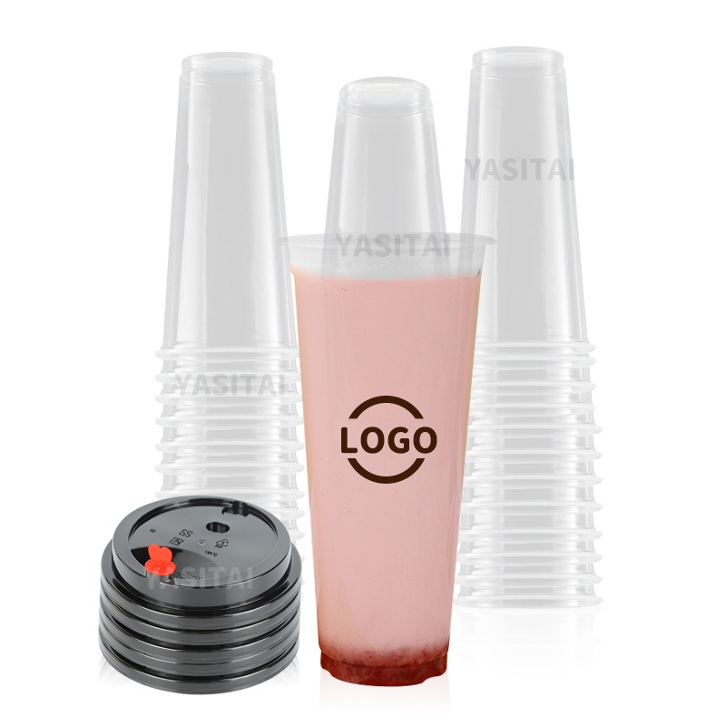 Customized Approved Drinking Plastic Glass 16oz Bubble Tea PP Cup – PP Cup and Bubble Tea PP Cup price