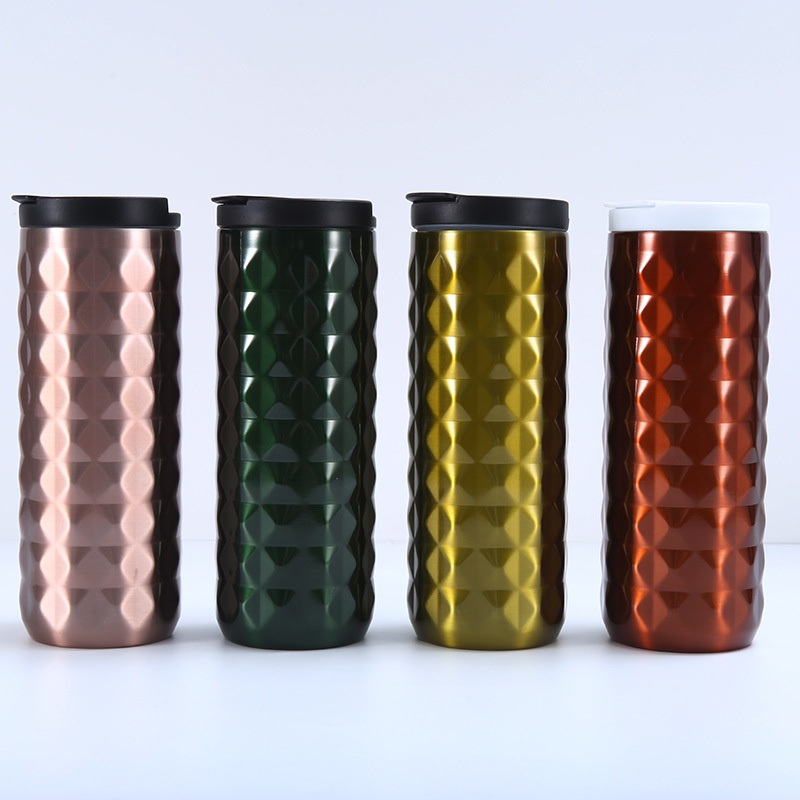 Diamond Shaped Straight Body 304 Stainless Steel Vacuum Insulated Cup – Vacuum Flask and Vacuum Cup price