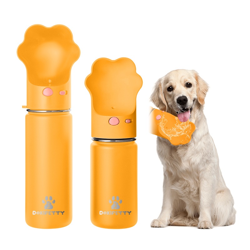 Different Capacity Options with Cat Paw Shape Lid Stainless Steel Pet Water Bottle – Pet and Water Bottle price
