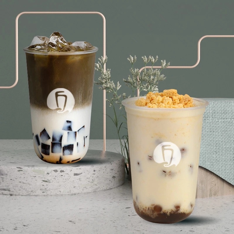 Disposable Reusable Transparent Clear Custom Printed Logo Plastic Pet Drinking Cup Cold Coffee Cups with Lids and Straws – Pet Clear Cup and Coffee Cup price