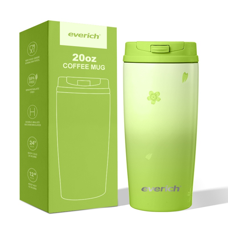 Everich Coffee Cup with One-Touch Locking Lid Is 100% Leak-Proof, So You Can Carry It with Confidence – Locking Tumbler and Stainless Steel 304 price