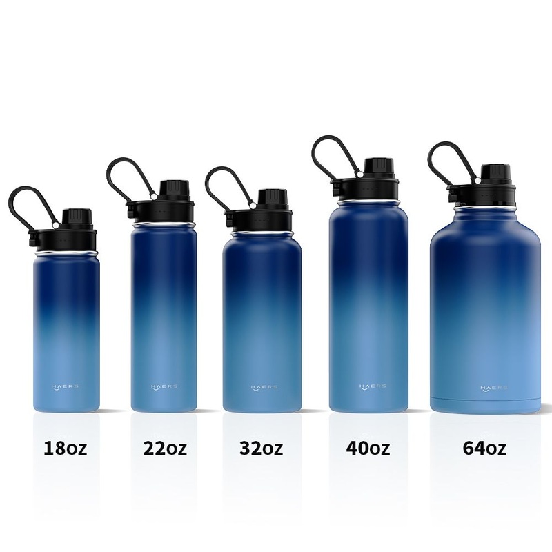 Haers Metal Drink Sport Insulated Double Wall Wide Mouth Stainless Steel Vacuum Flask Water Bottle – Water Bottle and Sport Water Bottle price
