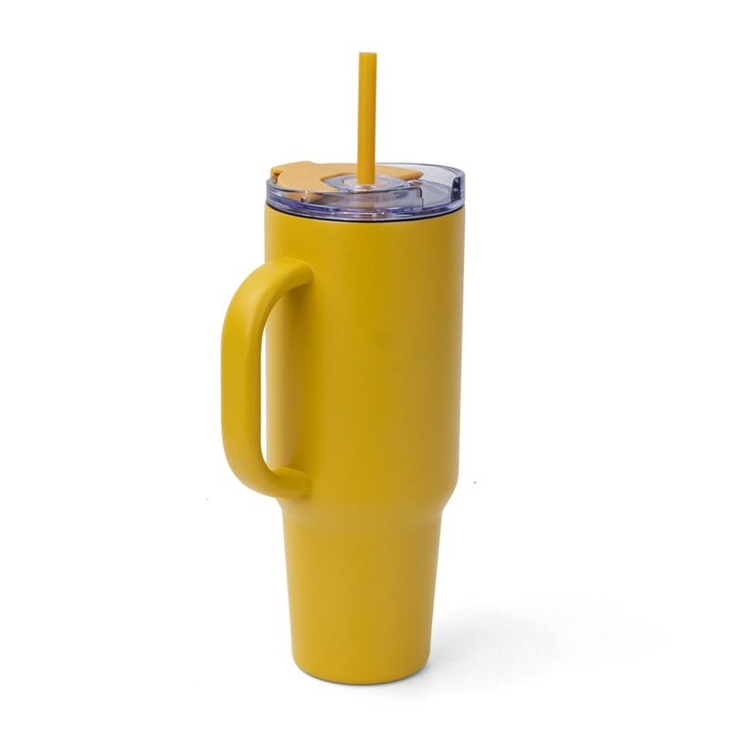 Large Capacity 40 Oz Stainless Steel Matte Insulated Travel Tumbler with Handle 40 Oz with Straw – Tumbler and 40oz Tumbler with Handle price