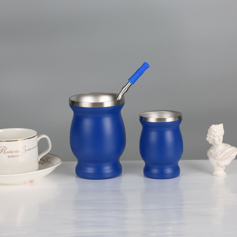 Small Capacity Insulated Double Wall Yerba Mate Tea Cups Stainless Steel Coffee Mug in Gourd Shape – Coffee Mug and Stainless Steel Coffee Mug price
