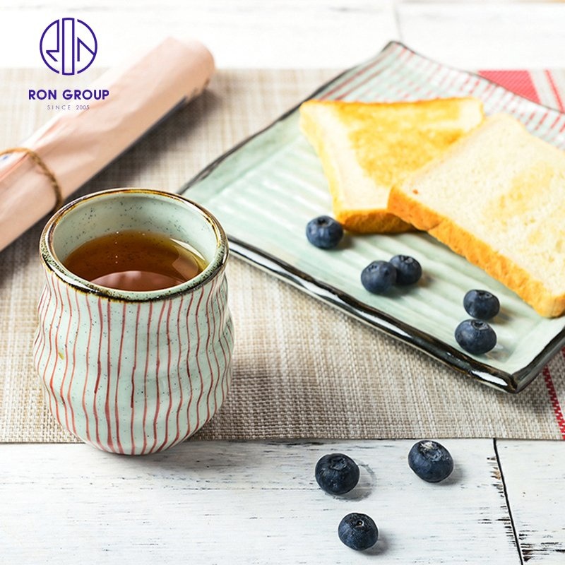 Suitable for Restaurant and Household High Temperature Porcelain Red Rtring Japanese Cups – Tea Cup and Mug price