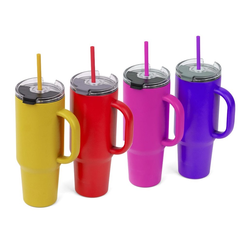 Wholesale 30oz 40oz Powder Coated Metal Stainless Steel Double Wall Insulated Vacuum Cup Coffee Tumblers – Tumbler and 40oz Tumbler price