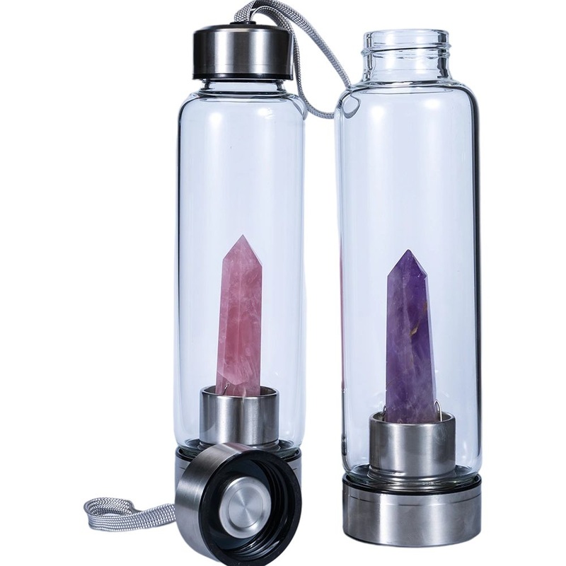 Wholesale Stainless Steel Lid Big Diamond Pillar Crystal Energy Drinking Water Bottle – Diamond Crystal Water Bottle and Water Bottle price