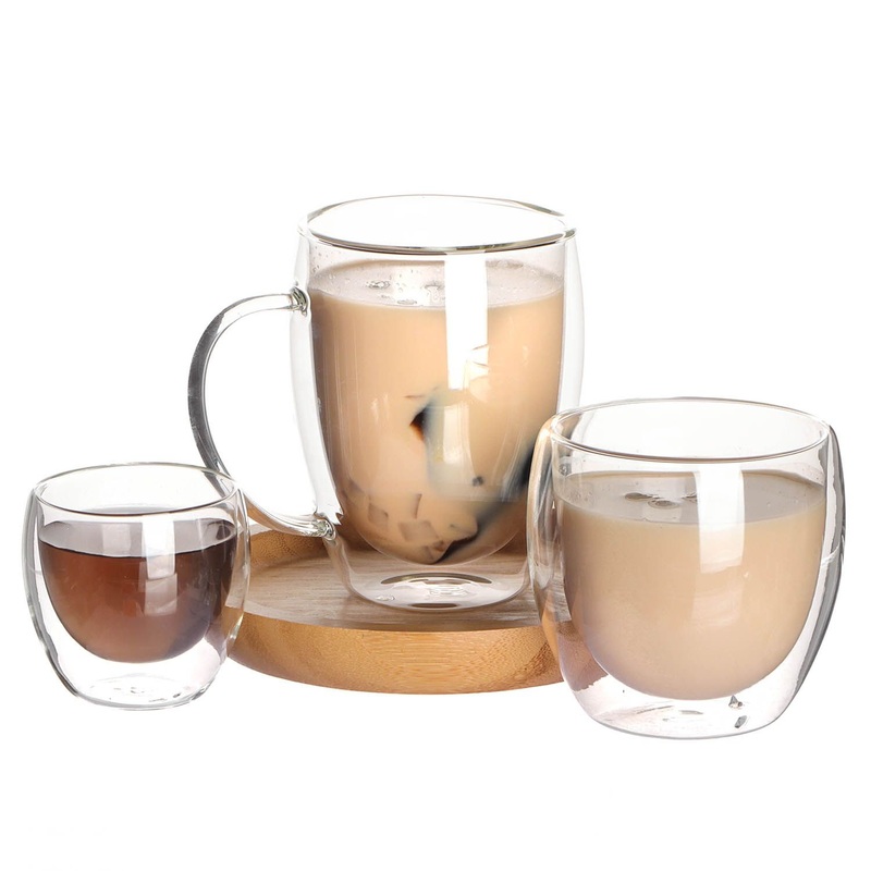 100ml Glass Espresso Mugs, Sublimation Double Wall Thermo Insulated Glass Coffee Cups, Glass Coffee Mugs – Double Wall Glass Has 2 Layer Design and Coffee Cups and Mugs price
