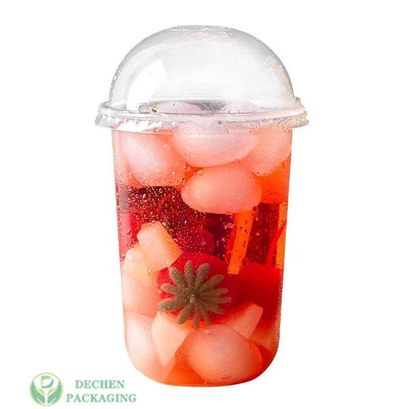 20 Oz Pet Party with Straw Plastic for Parties Biodegradable Cups PP Injection Cup Boba Bubble Tea – Boba Cups Custom Logo and Boba Cups Disposable price