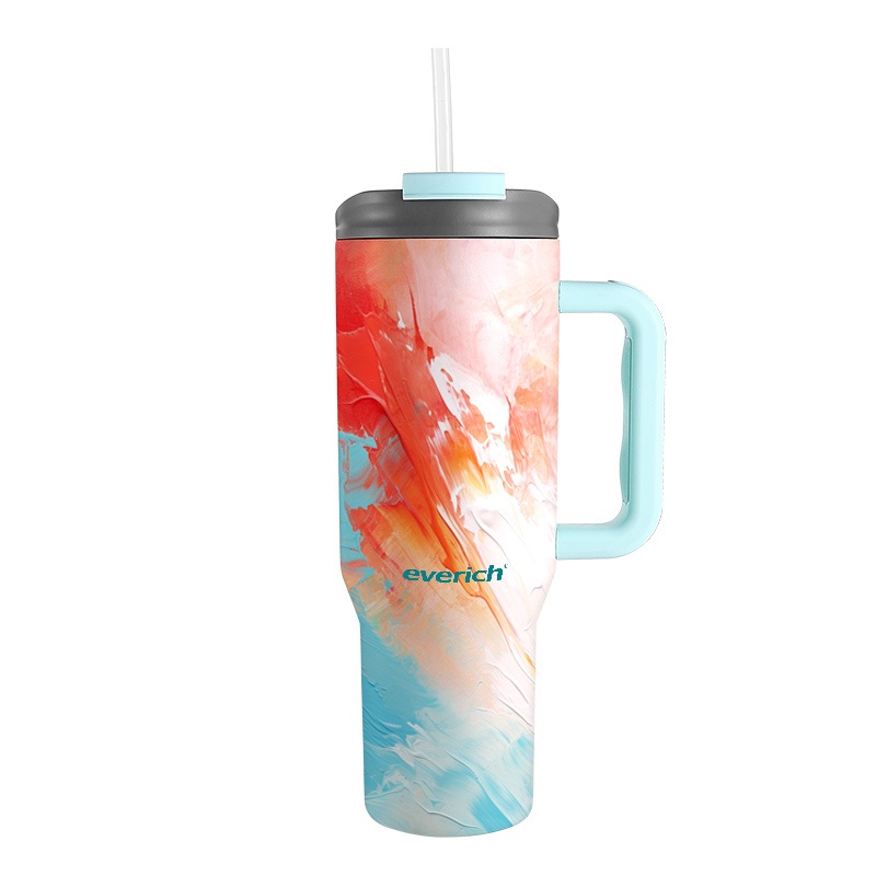40oz Tumbler with Handle and Straw Lid 100% Leak-Proof Travel Coffee Mug, Stainless Steel Insulated Cup for Hot Cold Beverages – Stainless Steel Tumbler and Personalized Stainless Steel Tumbler price