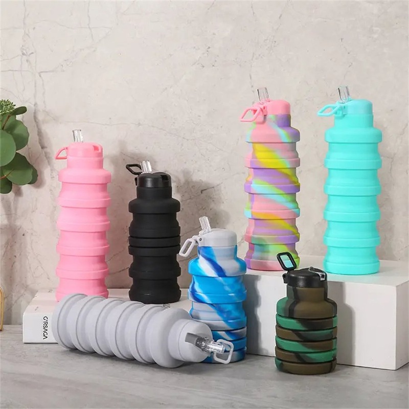BPA Free Reusable Outdoor Foldable Silicone Collapsible Travel Water Bottle – Water Bottle and Silicone Water Bottle price