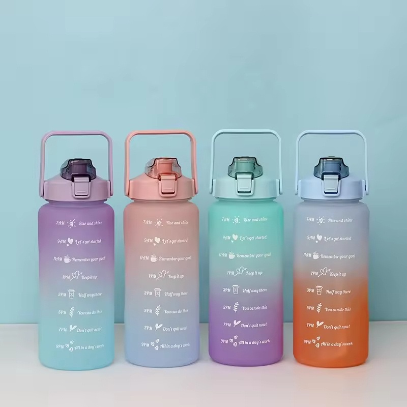 Hot Sells 2000ml Plastic Sports Water Bottle Large Capacity Progressive Color Water Bottle – Plastic Water Bottle and Fashion Water Bottle price
