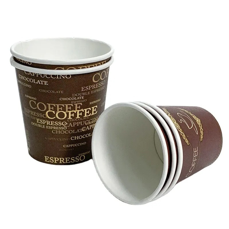 PLA 7oz Customized Printed Logo Disposable Paper Cup Coffee Cup with Cover – Coffee Cup and Paper Coffee Cup price