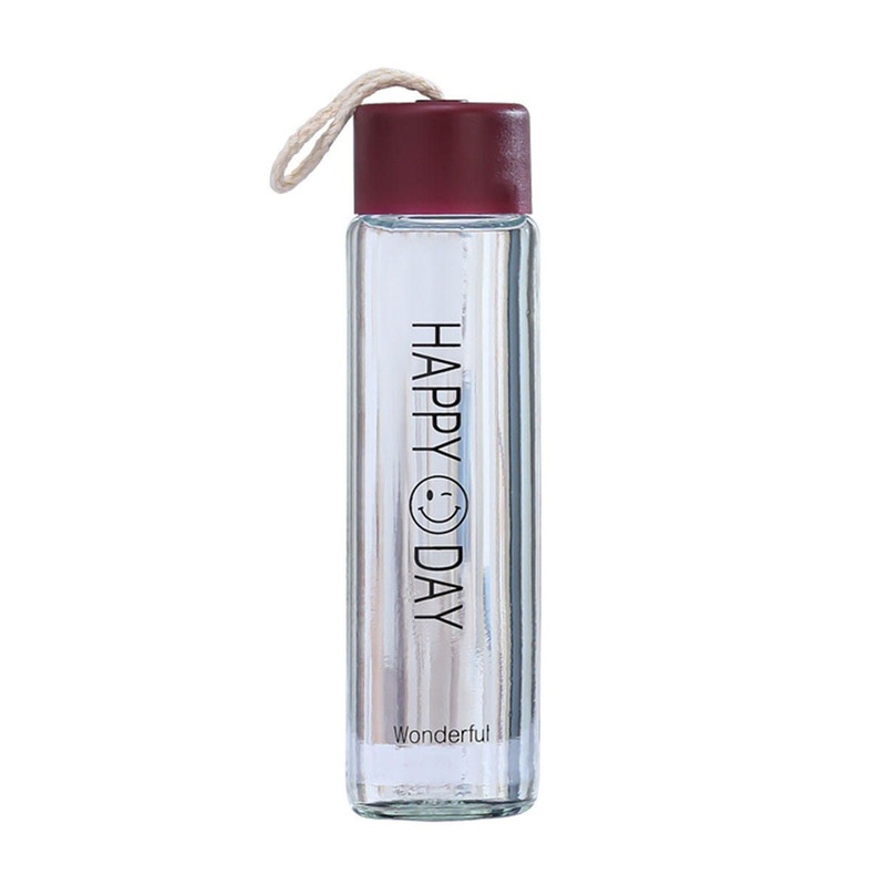 Portable Sport Drinking Tea Mug Transparent Square Outdoor Kawai Water Bottles – Bottle and Vacuum Flasks price
