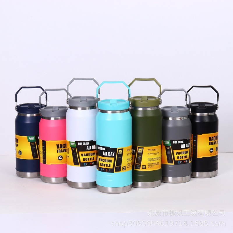 Wholesale Hot Selling Large Capacity Vacuum Insulated Water Bottles Double Wall Stainless Steel Custom Thermal Flask with Handle – Wholesale Insulated Bottle and Hot Selling 1600ml Bottle price