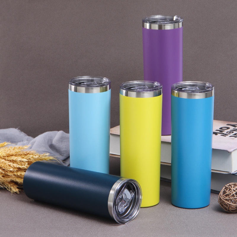 Wholesale Skinny Straight Thermal Sublimation Vasos Tumbler PARA Flask Sublimar Por Mayor – Sublimation Skinny Tumbler with Lid and Straw and Sublimation Blank Tumbler price