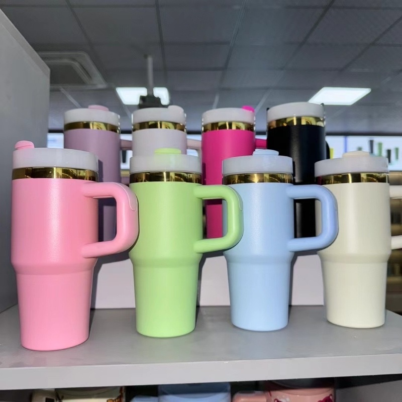 14oz Stainless Steel Mini Colored Tumbler with Handle Non Sublimation Powder Coated Colored Cups for Kids – 14oz Stainless Steel Tumbler and Sublimation Tumbler 14oz price