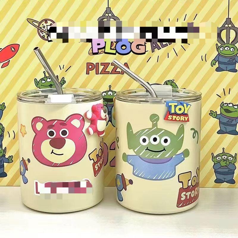 2025 Ins Cute Cartoon Sanrio Anime Bear 600ml Girls&Boys Stainless Steel Children Vacuum Flask Cup Insulated Kids Water Bottle for School – Strawberry Bear Stainless Steel Mug and Winnied Water Bottle price