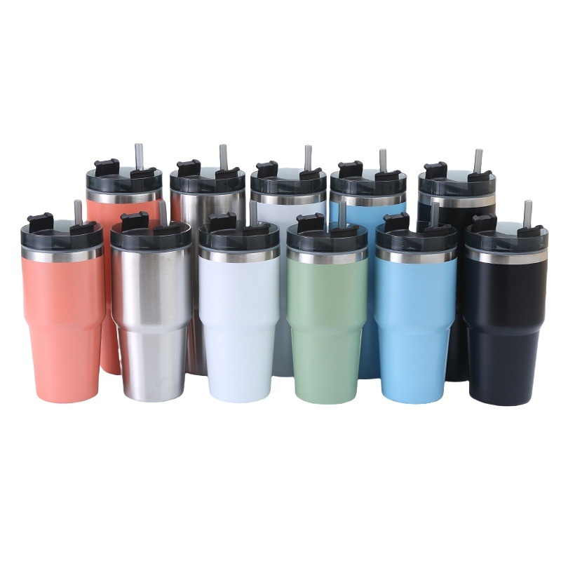 30oz Sublimation Blank Tumbler Cup Double Wall Vacuum Insulated Cup Thermal Stainless Steel Travel Mug with Lid – Sublimation Blank Tumbler and Vacuum Insulated Cup price