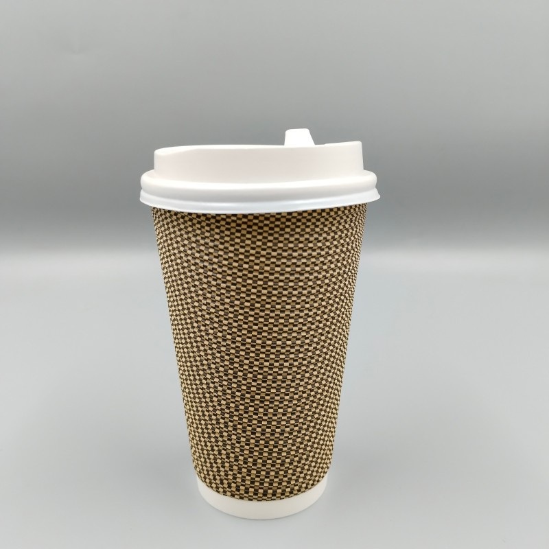 8/12/16oz Ripple Wall Cup Custom Logo Printed Disposable Paper Coffee Cup – Paper Cup and Ripple Wall Paper Cup price