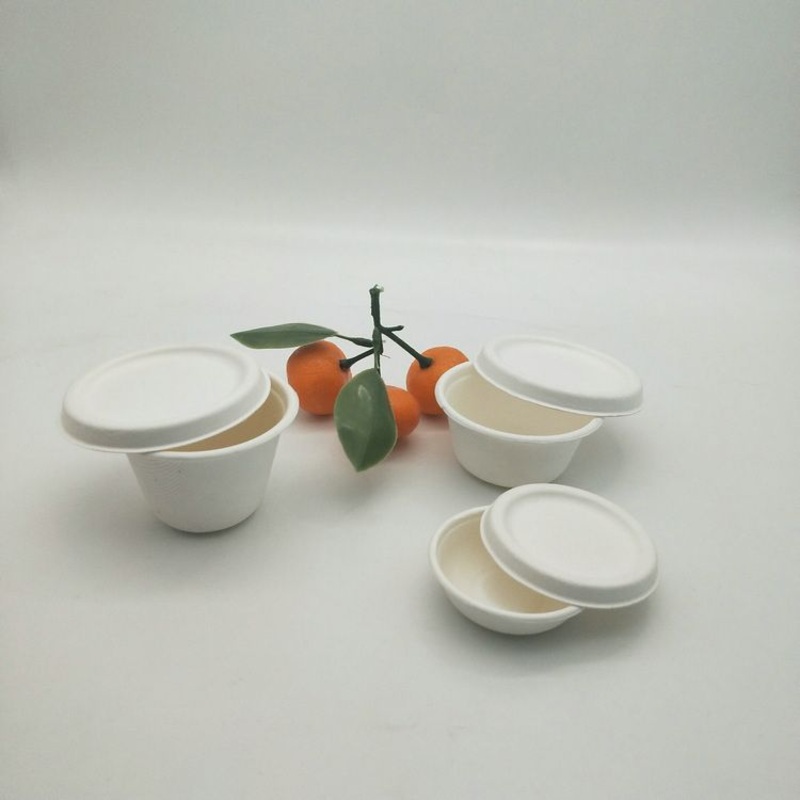 Biodegradable Disposable Sugarcane Bagasse Sauce Cup with Lid Small Cup 2 Oz Testing Cup – Biodegradable Cup Sauce Cup and Disposable Cups Small Cup price