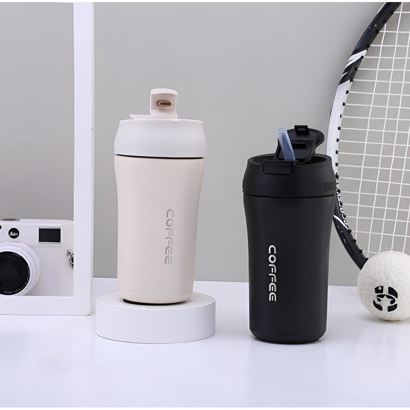 Cross-Border Stainless Steel Double-Layer Vacuum Flip Coffee Cup – Vacuum Cup and Coffee Cup price