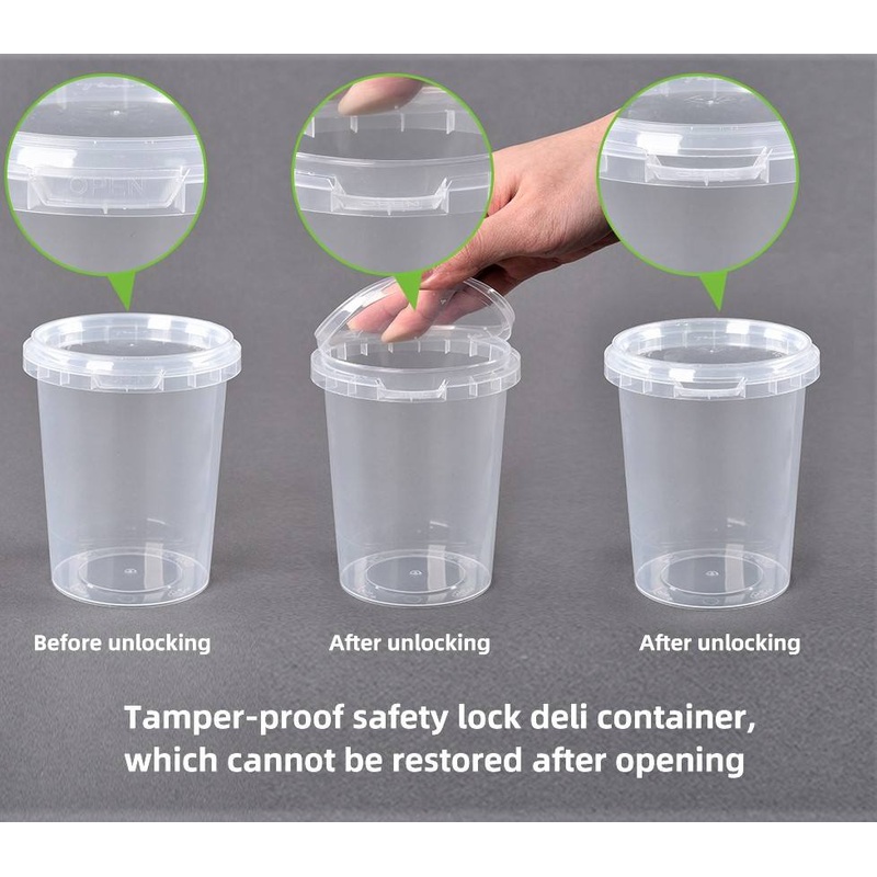 Disposable Locking Cup Plastic Sealed Cup with Lid for Soup – Disposable Soup Cup and Soup Cup price