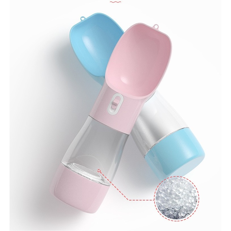 Factory Wholesale Popular Top Sales Portablepet Dog Water Bottle Outdoor Walking Dog Food Container – Plastic Dog Water Bottle and Pet Outgoing Drinking Bottle price