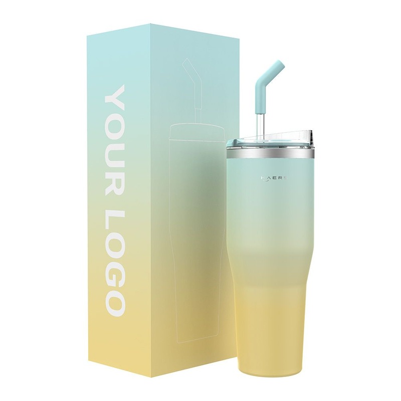 Haers Hot Sell Insulated Cup Custom Stainless Coffee Travel Mugs with Straw 20oz 32oz 40oz – Coffee Mug and Mug Cup price