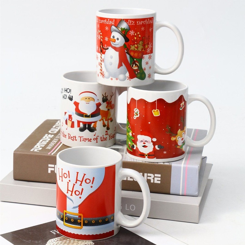 High Quality Custom Logo Printed 11oz Porcelain White Christmas Sublimation Blank Ceramic Cup Coffee Mugs – Glazed Mug and Coffee Mug price