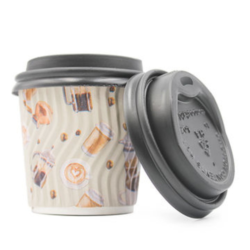 Kinds of Ripple Paper Cups with Customed Printing and Lids – Disposable Paper Export Cup and Paper Export Cup price