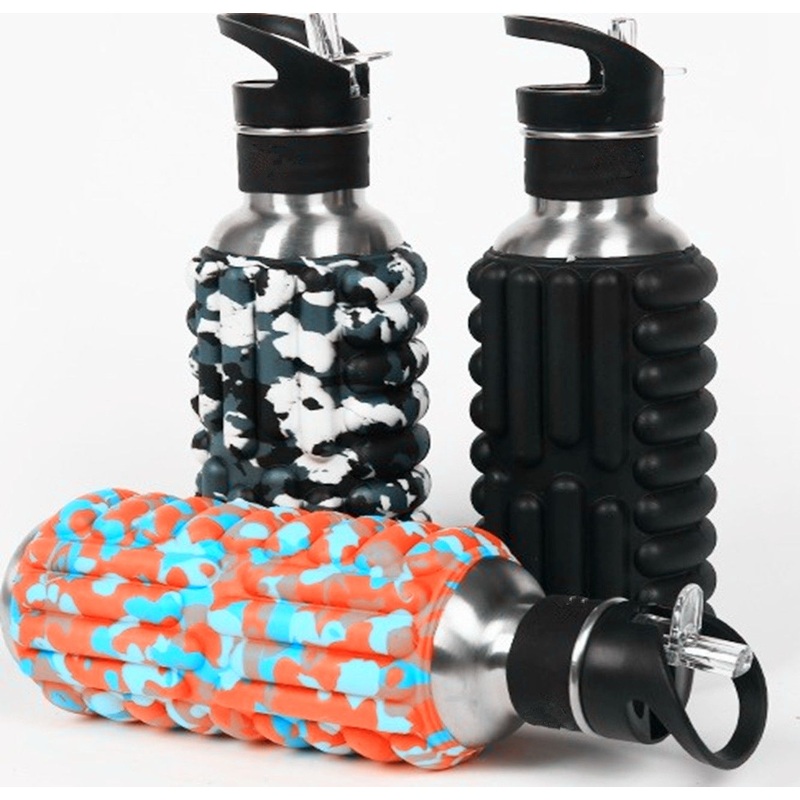 Multi-Function EVA Foam Roller Camera Sports Water Bottle – Stainless Steel Water Bottle and Foam Roller Water Bottle price