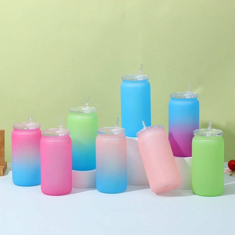 New Arrival 16oz Matte Ombre Plastic Cups Unbreakable Macaron Jelly Colorful PP Pet PC Acrylic Plastic Can Shaped Cup – Plastic Cup Drink Cans and Plastic Macaron Cup Mug price