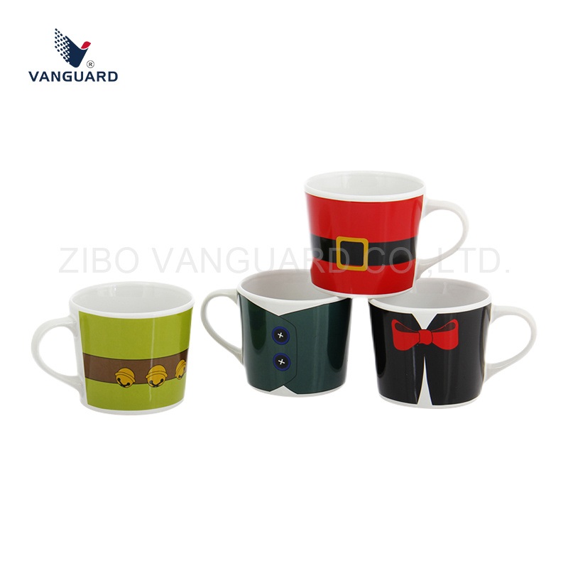 New Arrival Mug Customized Full Decal V Shape Ceramic Coffee Mug for Gift – V Shape Mug and Ceramic Mug price