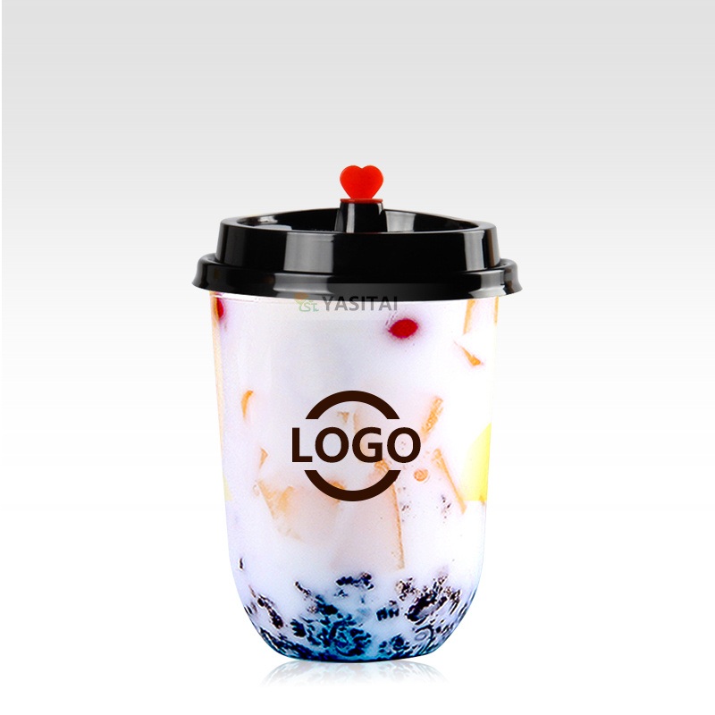 Pet U Cup with Logo Printing Factory Hot Selling Disposable Plastic Bubble Tea Cups – Disposable Cup and Pet Cup price