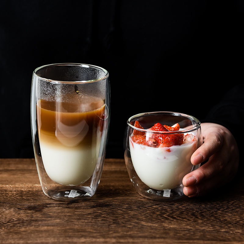 Wholesale Mouth-Blown Borosilicate Double Wall Glass Coffee Cup Tea Cup – Drink Cup and Double Layer Coffee Cup price