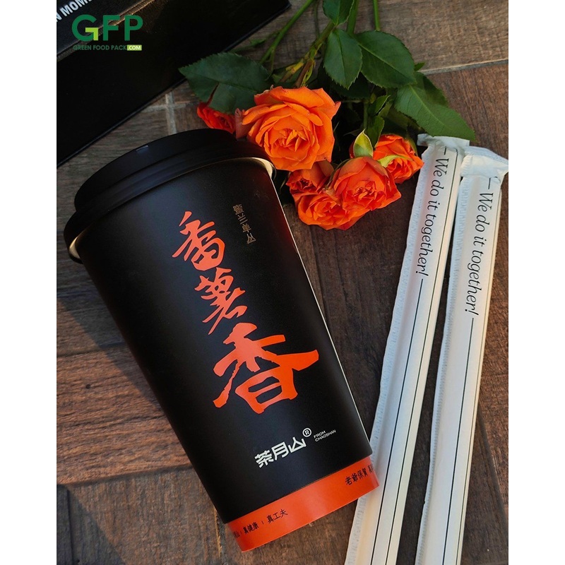 12oz 16oz 20oz 24oz Custom Printed Bubble Tea Cup Take Away Disposable Coffee Paper Cup – Paper Cup and Coffee Cup price