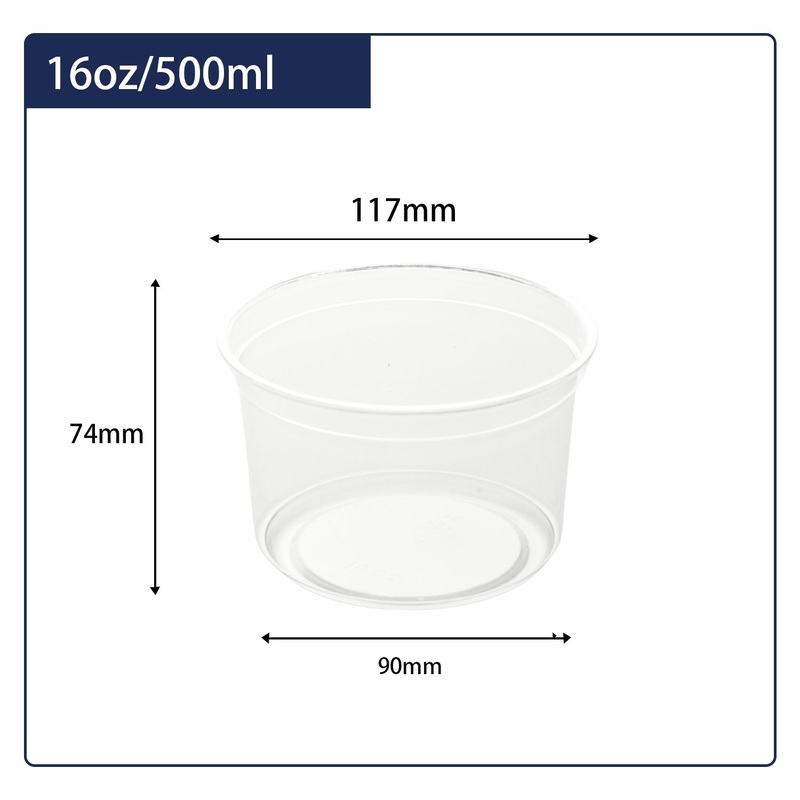 16oz Factory Direct Sales Food Grade Disposable Plastic Cup Used for Deli – Plastic Cup and Disposable Cup price