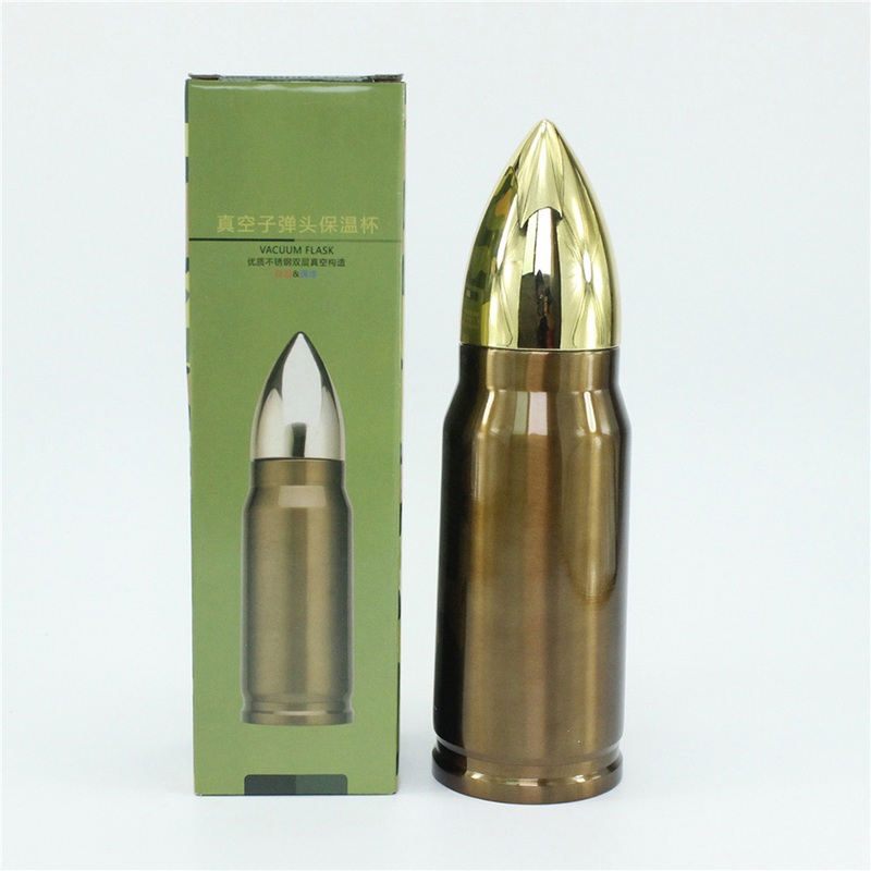 Cheapest Bullet Shaped Shotgun Shell Vacuum Insulated Stainless Steel 18/8 Flask – Stainless Steel Vacuum Flask and Cheapest Vacuum Flask price