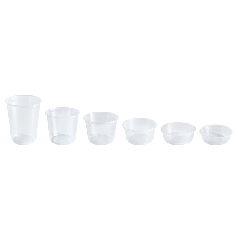 Disposable PP Deli Container 250ml Storage Mini Cups with Lid – Deli Container and Disposable Cup price