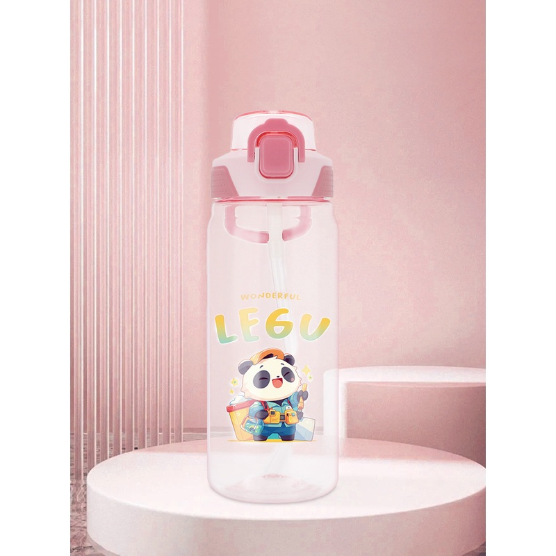 Eco Friendly Bodybuilding Designer Reusable Drinking Plastic Water Bottle for Kids Cartoon Print – 420/600ml Water Bottles and Gym Motivational Water Bottle price