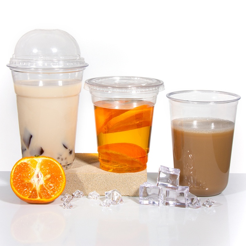 Factory Wholesale 16oz 20oz 24oz 32oz Plastic Pet Bubble Tea Juice Boba Milk Bubble Tea Cup for Cold Drinking – Pet Cup and Plastic Cup price