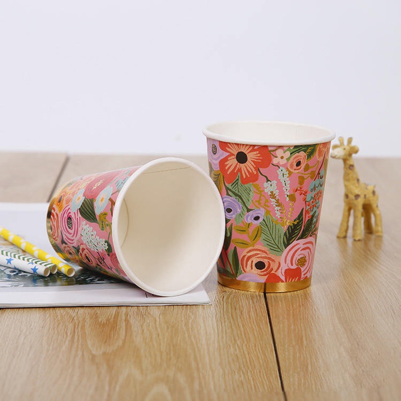 New Design Inductive Laser 9oz 12 Oz Disposable Wholesale Recyclable Custom Logo Laser Rainbow Paper Cup – Laser Paper Cup and Rainbow Paper Cup price