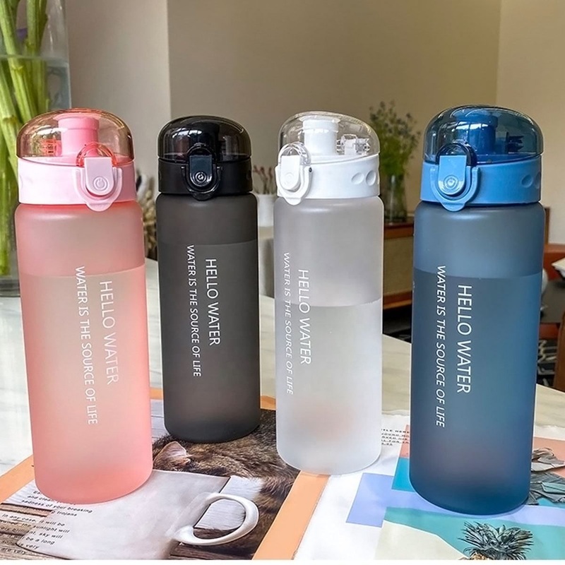Outdoor Large Capacity Kid Water Bottle Frosted Plastic Cup Plastic Bottle – Bottle and Vacuum Flasks price