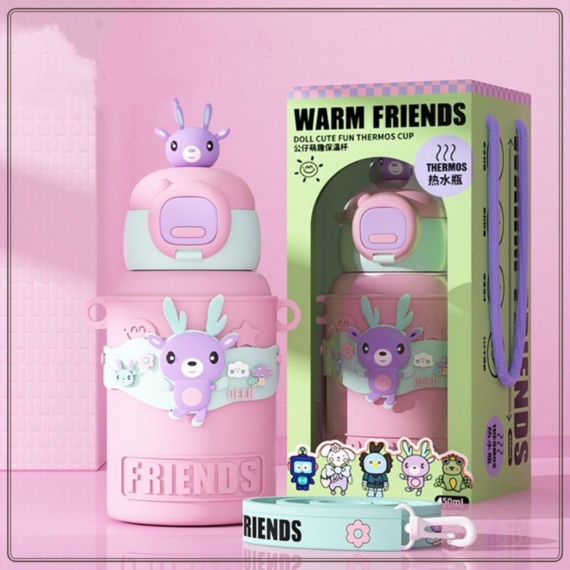 Portable Stainless Steel Insulated Childrens Cup (with straw) Suitable for All Outdoor Play – Childrens Thermos Cup and Thermos Cup price